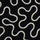 Looking 67605 Meander Embroidery Black By Schumacher Fabric