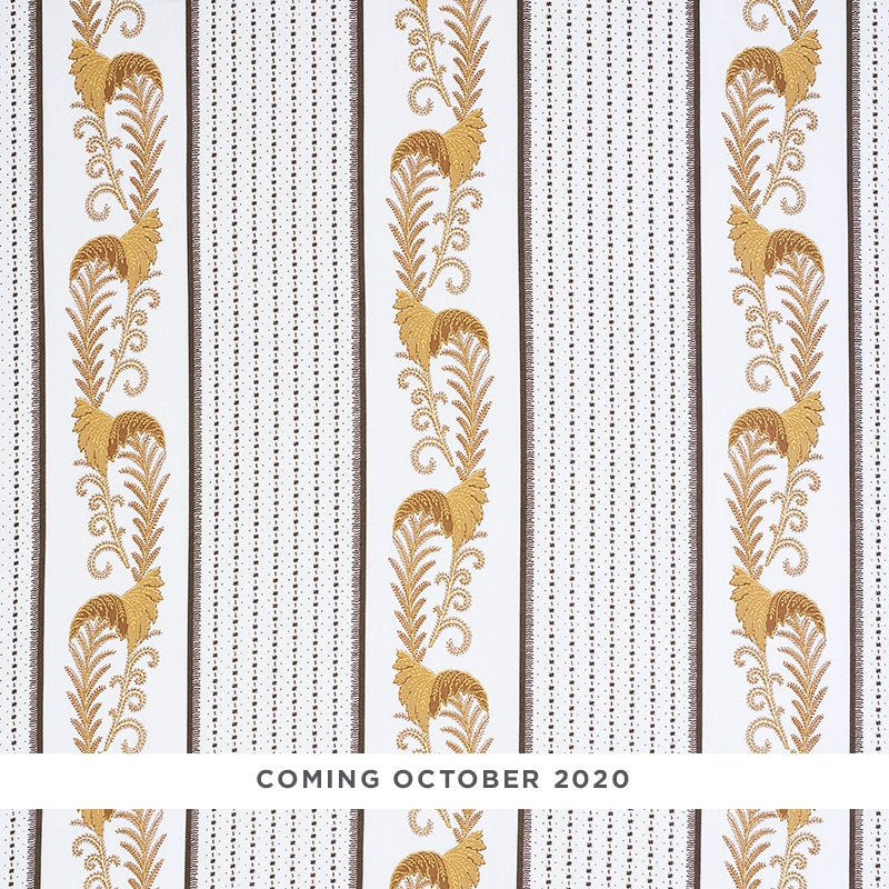 Purchase sample of 179380 Aleksy Stripe, Neutral by Schumacher Fabric