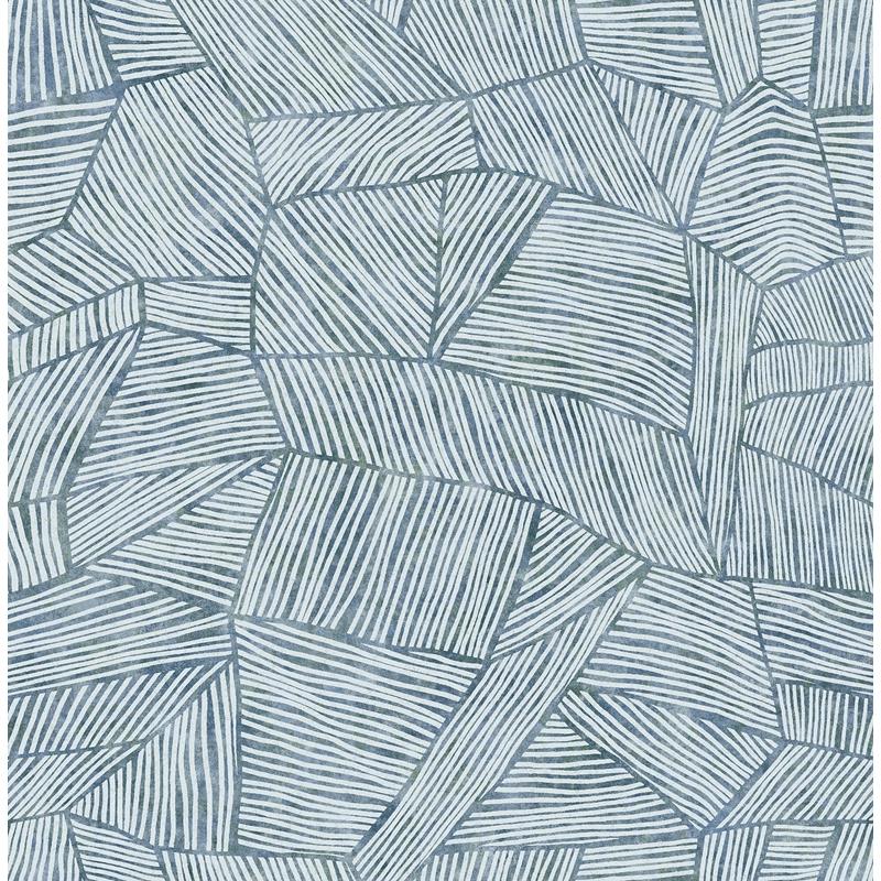 Order 4014-26401 Seychelles Aldabra Blue Textured Geometric Wallpaper Blue A-Street Prints Wallpaper