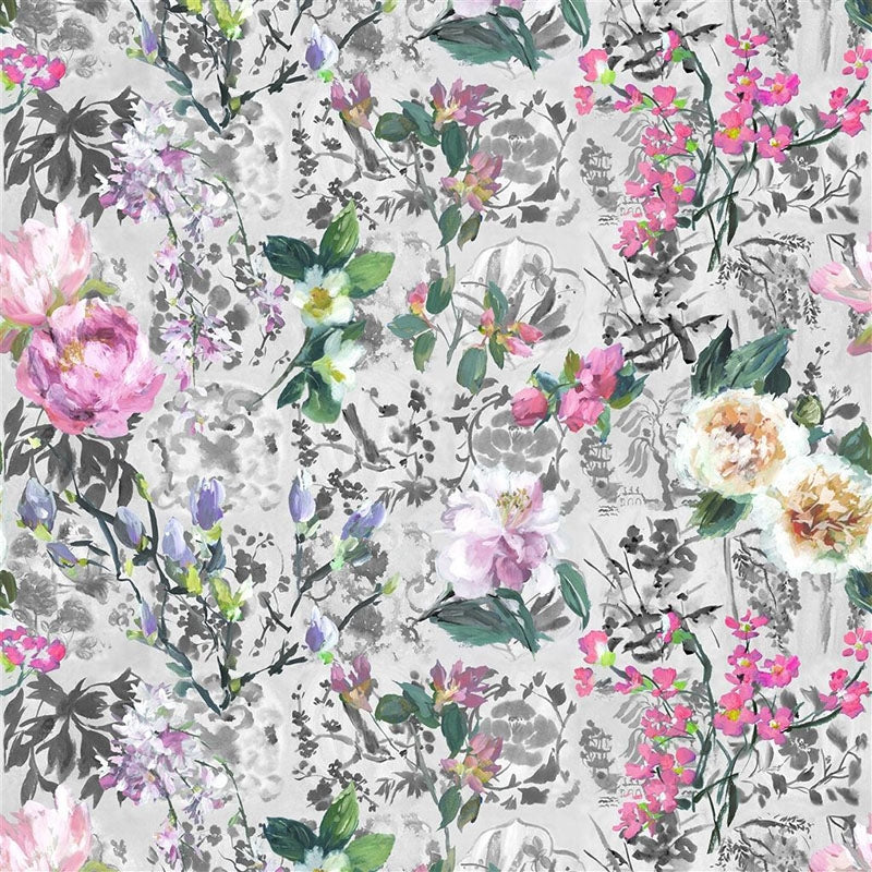 Sample PDG1028-02 Majolica Slate by Designer Guild Wallpaper