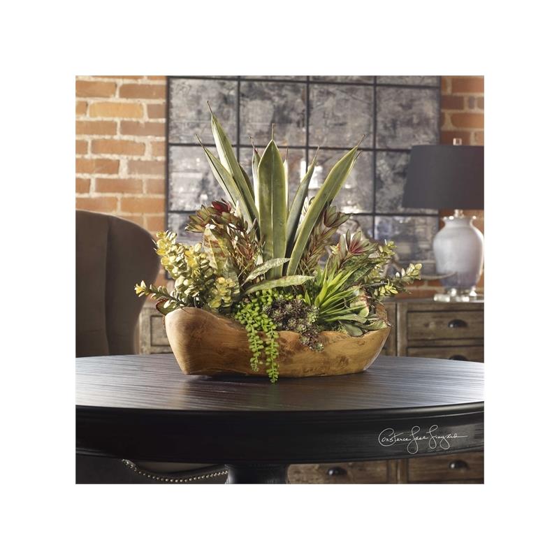 60128 Quince Blossoms Silk Centerpiece by Uttermost,,