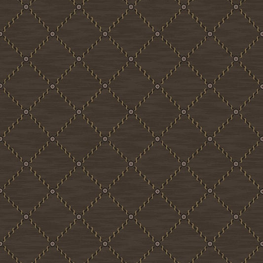 Buy 2264 Golden Trellis Brown And Gold by Borastapeter Wallpaper