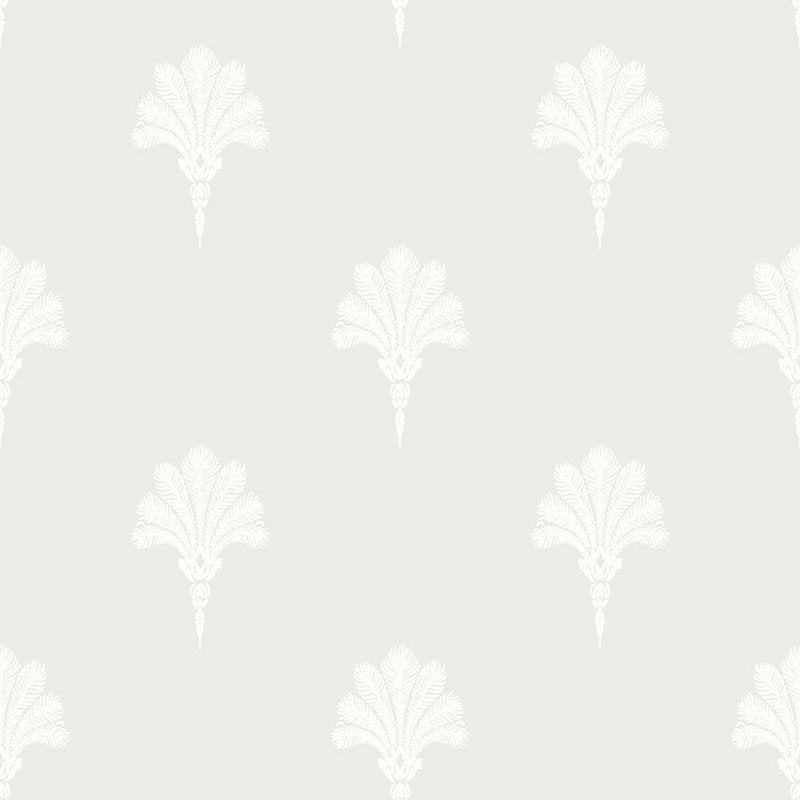 Sample MB31627 Beach House Summer Fan, White Sands Feathers by Seabrook Wallpaper