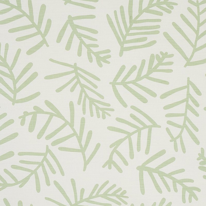Purchase sample of 179910 Tiah Cove, Sage Leaf by Schumacher Fabric