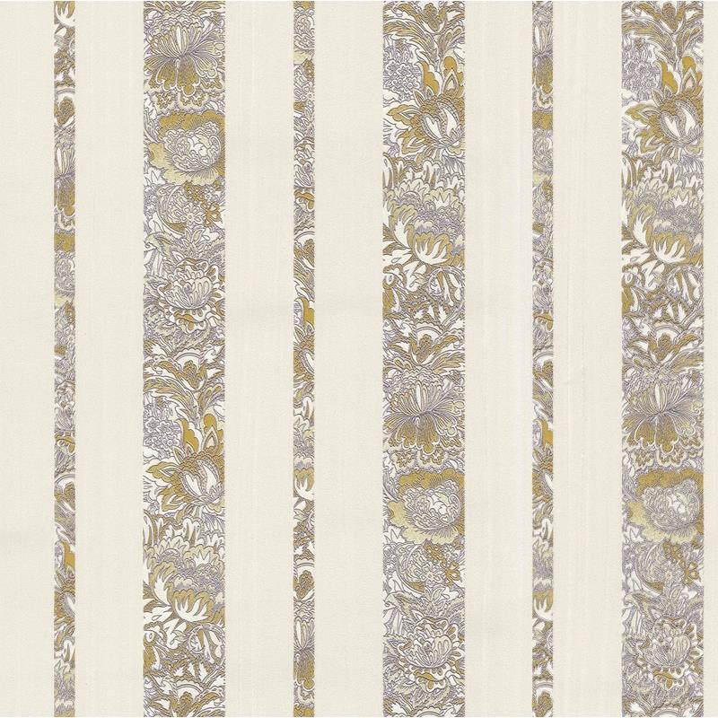 Sample 2768-3224 Bellissimo VI, Certosa Lavender Floral Stripe Wallpaper by Brewster