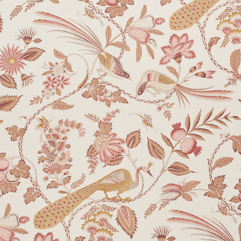 Purchase sample of 175955 Campagne, Rose  Ochre by Schumacher Fabric