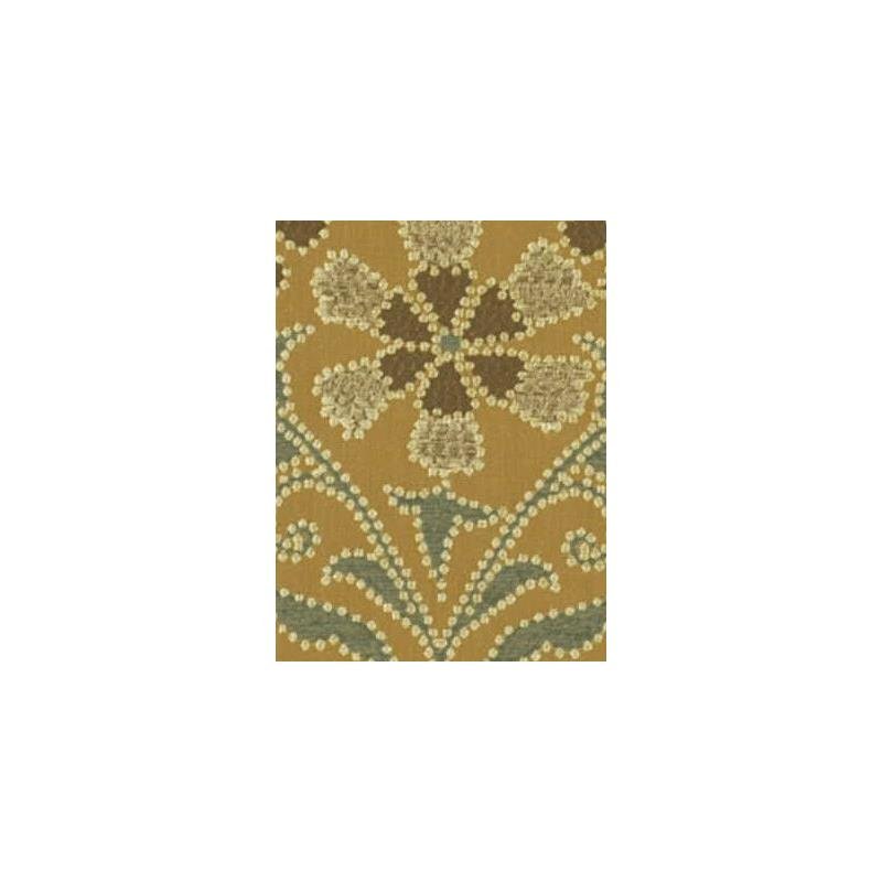 161904 | Stacia Flora | Golden Teal - Beacon Hill Fabric