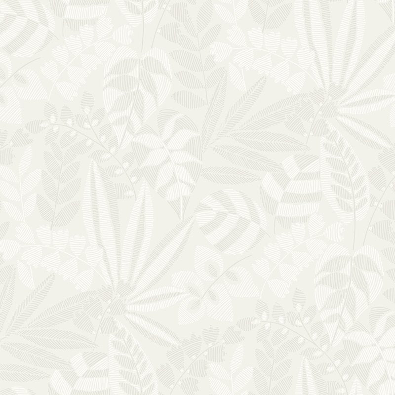 Order RY30600 Boho Rhapsody Botanica Striped Leaves Grey by Seabrook Wallpaper