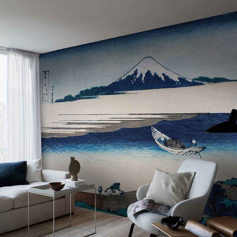 Shop 3142 hokusai mural blue borastapeter wallpaper