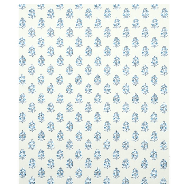 Acquire 5011930 Aditi Blue Schumacher Wallcovering Wallpaper