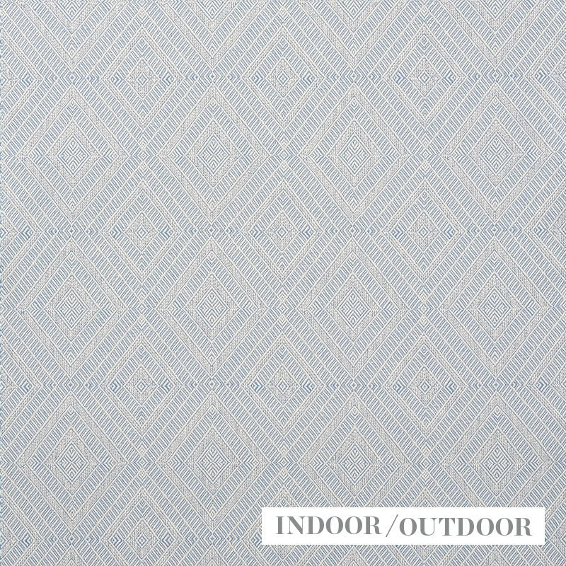 Purchase sample of 73863 Geometric Weave, Chambray by Schumacher Fabric