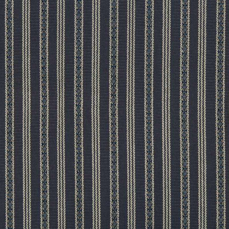 Save 35694.50.0  Stripes Dark Blue by Kravet Design Fabric