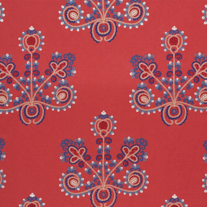 Purchase sample of 74451 Estrella, Vermilion by Schumacher Fabric