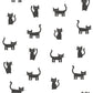 Sample DD138928 Design Department, Salem Black Kittens Wallpaper by Brewster
