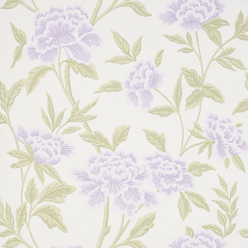 Order 5004384 Whitney Floral Lavendar Schumacher Wallcovering Wallpaper