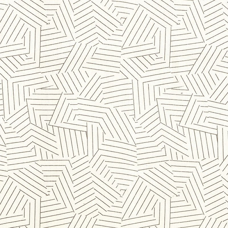 Save 176053 Deconstructed Stripe Greige by Schumacher Fabric