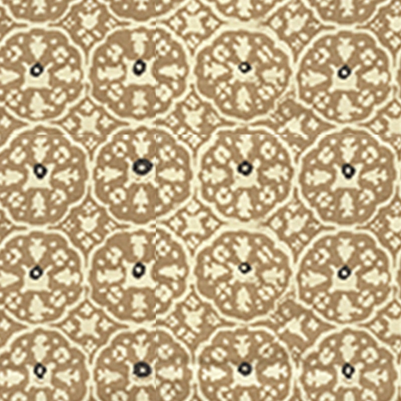 Sample 149-43WP Nitik Ii, Camel II on Almost White by Quadrille Wallpaper