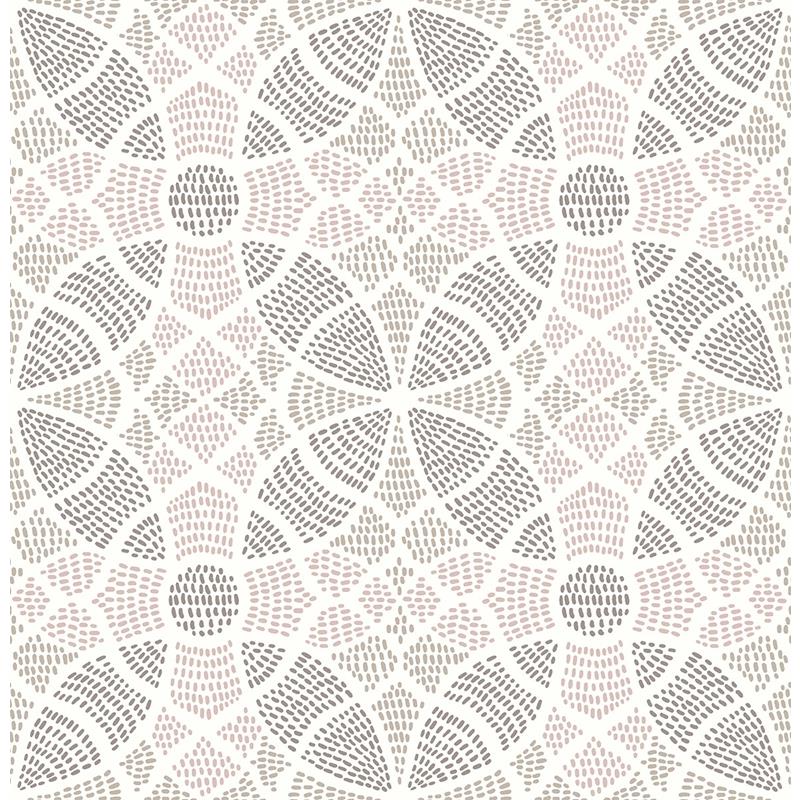 Sample 2764-24337 Zazen Rose Geometric Mistral by A-Street Prints