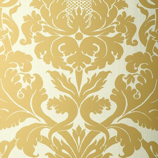 Search 529192 Fiorella Damask Patina Schumacher Wallpaper