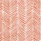 Sample AP303-06PV Petite Zig Zag, New Shrimp on White Vinyl by Quadrille Wallpaper