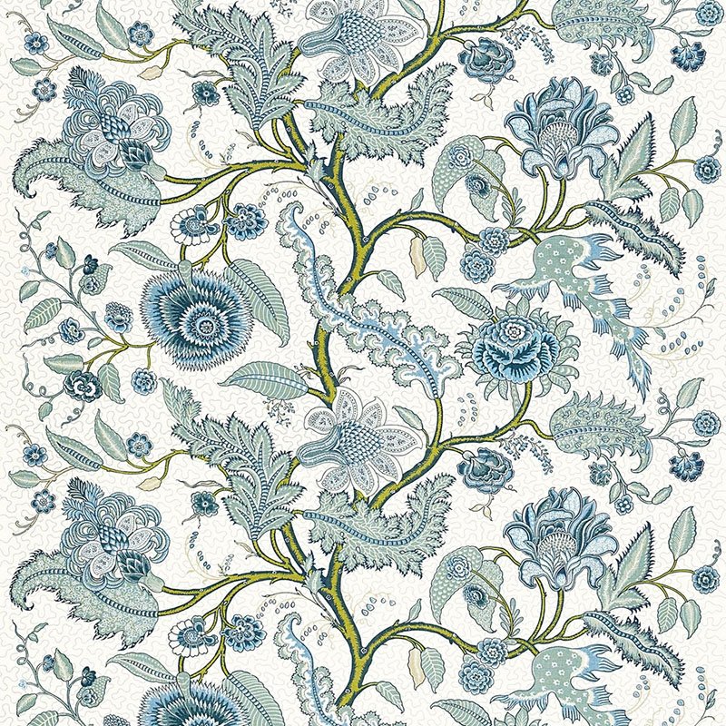 Buy 174812 Sinhala Linen Print Sky by Schumacher Fabric