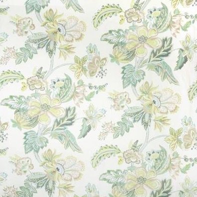 Looking 2020191.123.0 Augustine Print Green Botanical by Lee Jofa Fabric