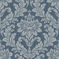 Save 4025-82511 Radiance Galois Blue Damask Wallpaper Blue by Advantage