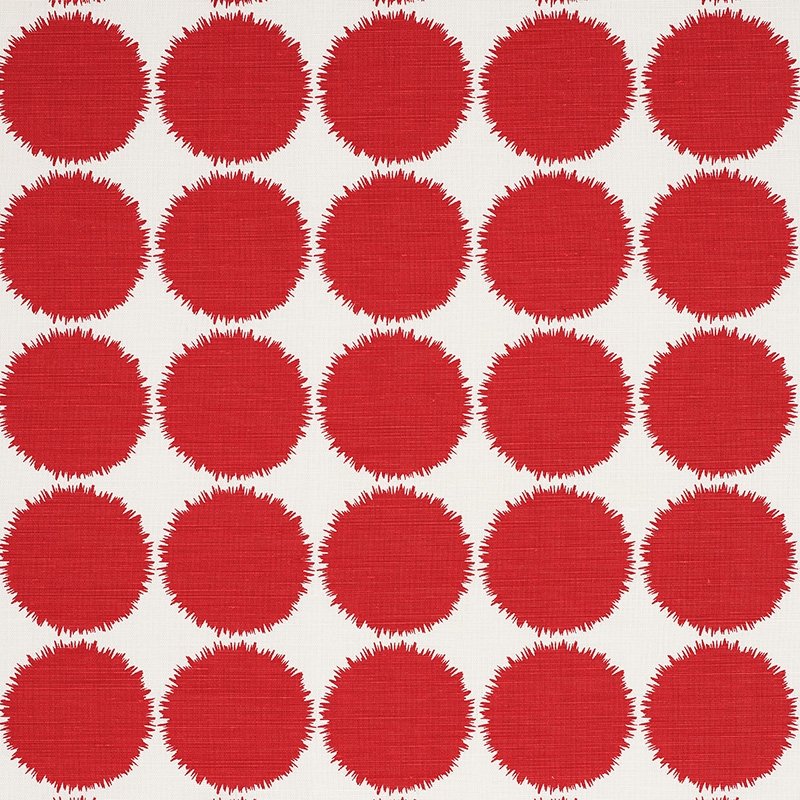 Purchase sample of 177093 Fuzz, Red by Schumacher Fabric