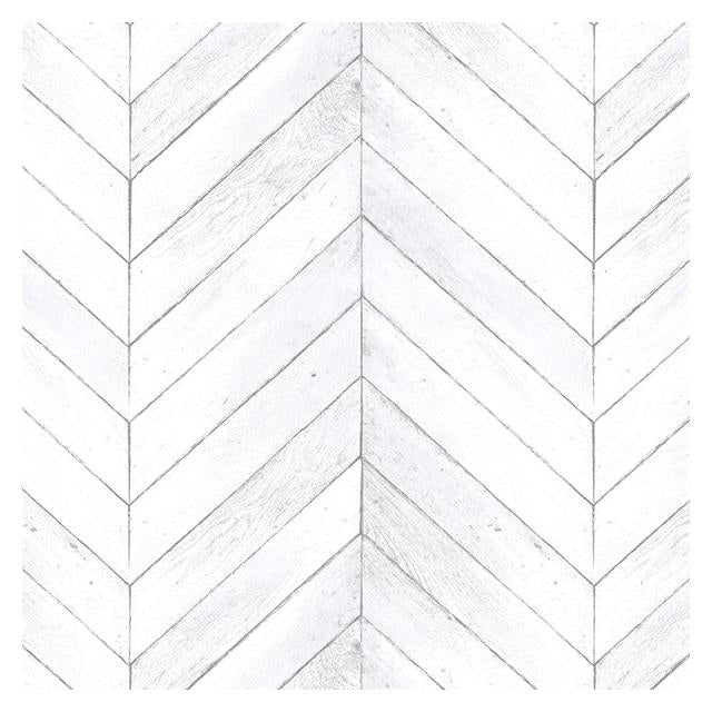 View G68001 Organic Textures Grey Chevron Wood Wallpaper by Norwall Wallpaper