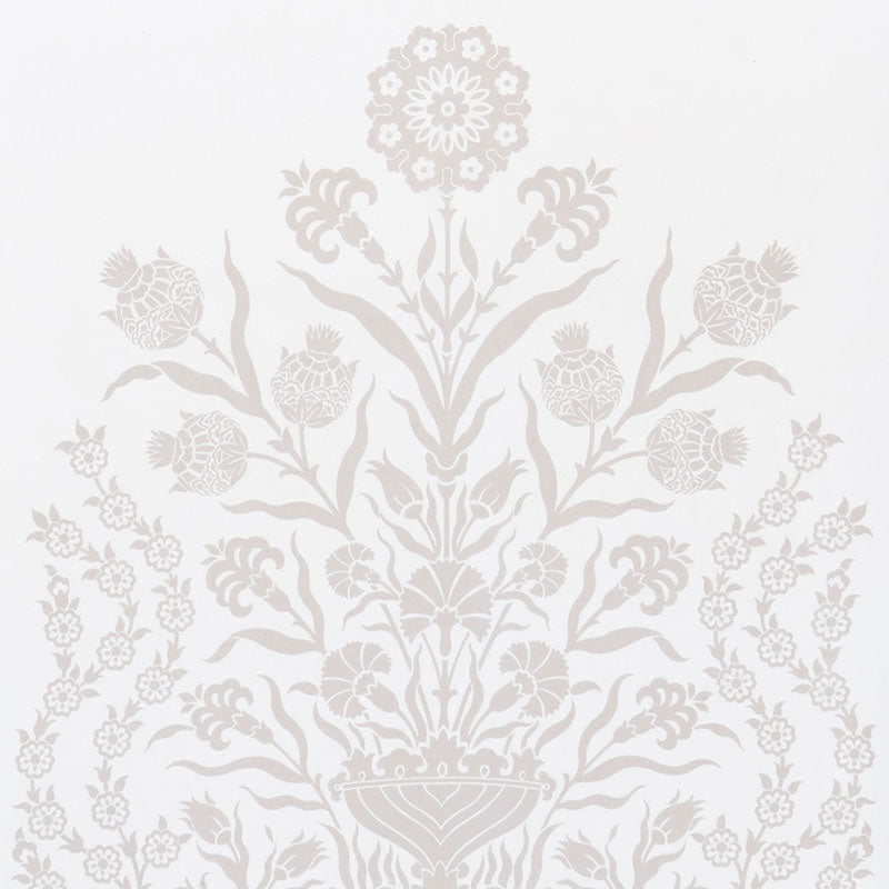 Purchase sample of 178091 Iznik Sheer, Natural by Schumacher Fabric