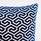 So6942307 The Wave 24" Pillow Navy By Schumacher Furniture and Accessories 1,So6942307 The Wave 24" Pillow Navy By Schumacher Furniture and Accessories 2