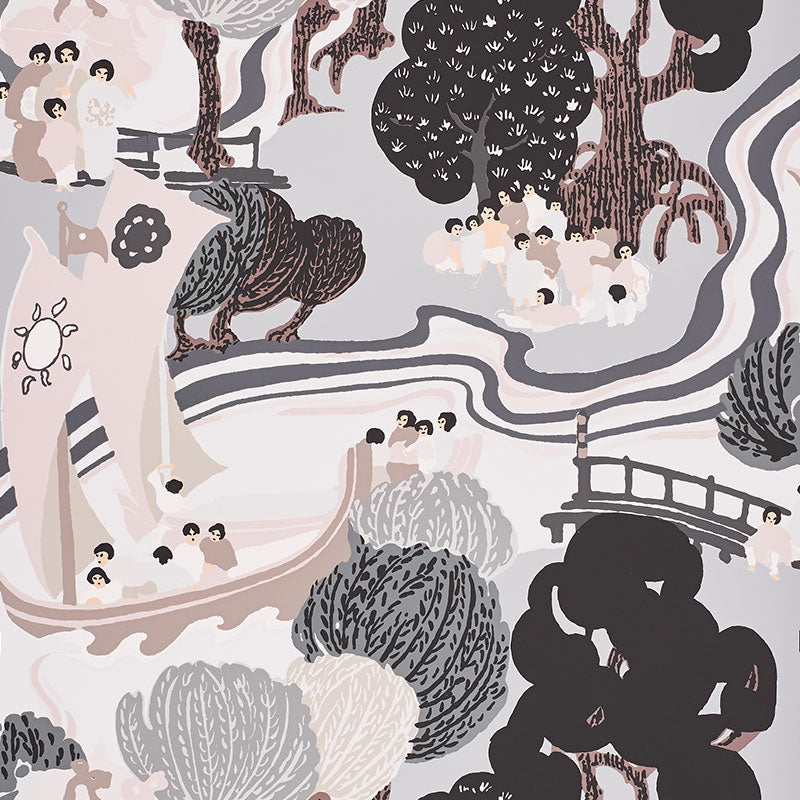 Looking for 5008440 Pearl River Opal Schumacher Wallpaper