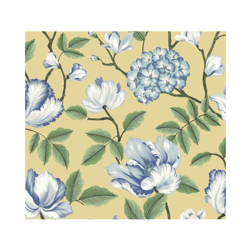 Sample GR5904 Grandmillennial, Morning Garden Yellow York Wallpaper