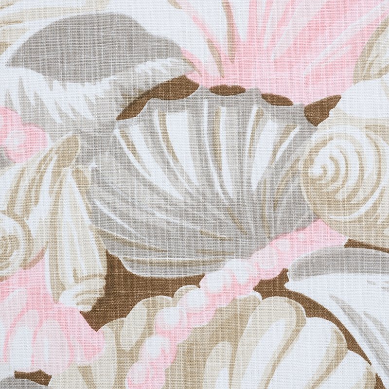Looking 178781 Bedolina Chintz Pink Natural Schumacher Fabric