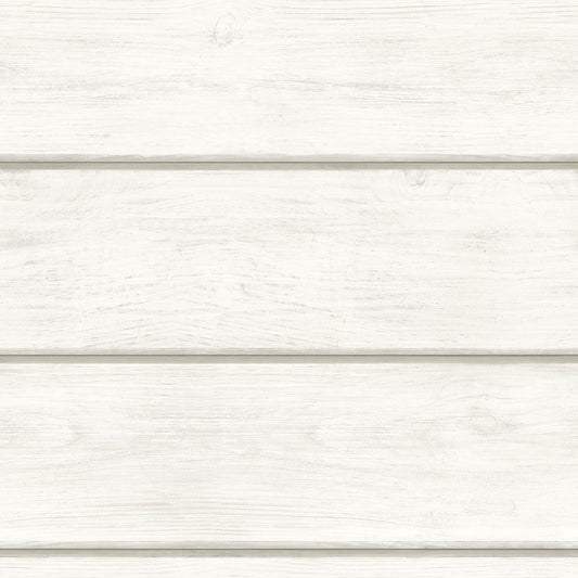 Select 3115-12441 Farmhouse Cassidy Off-White Wood Planks Off-White by Chesapeake Wallpaper