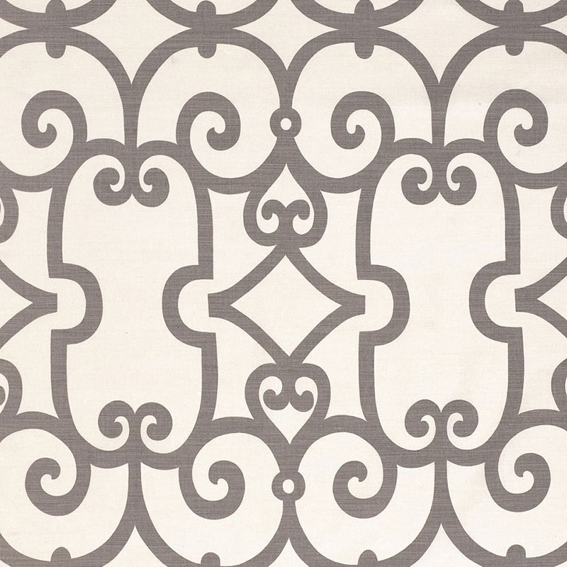 Search 174153 Manor Gate Charcoal by Schumacher Fabric