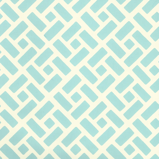 Purchase 2220-17WP Edo Turquoise on Off White by Quadrille Wallpaper
