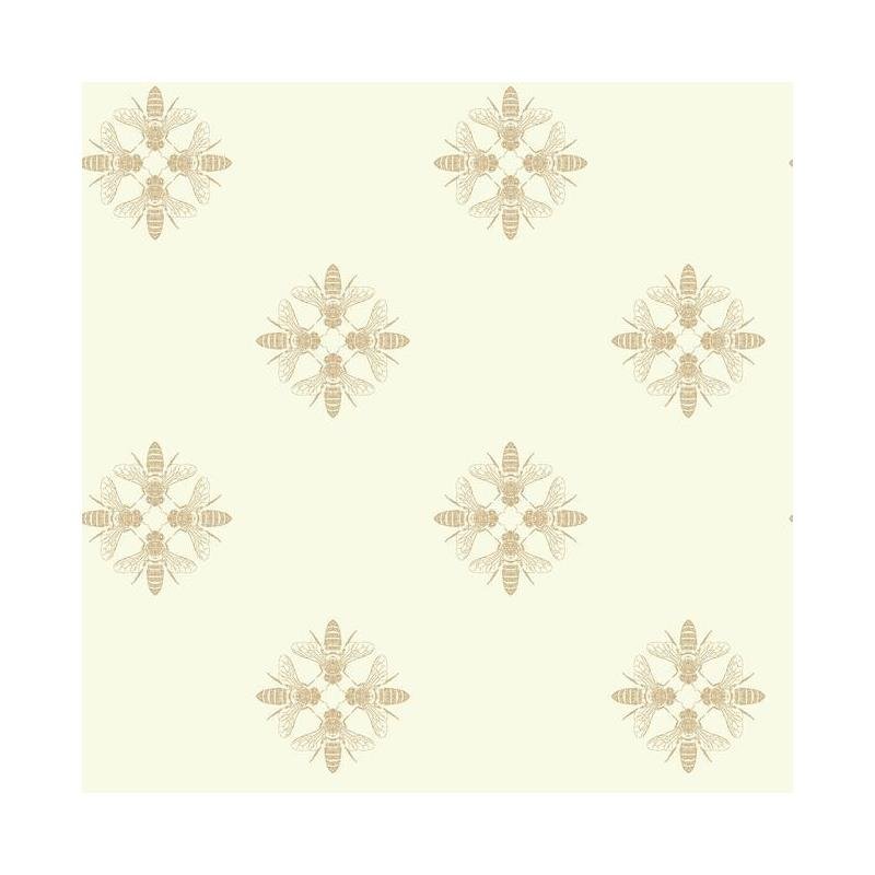 Sample ON1641 Outdoors In, Honey Bee color Gold Animals by York Wallpaper