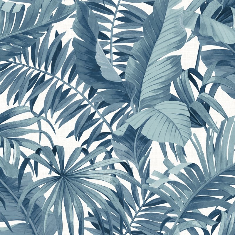 Save NUS3148 Blue Maui Botanical Peel and Stick by Wallpaper