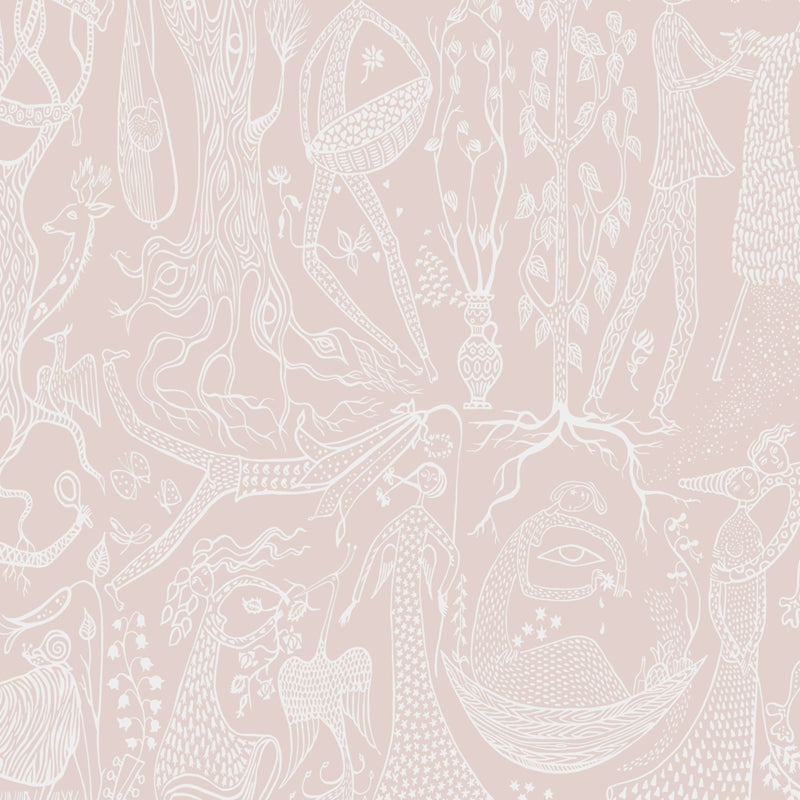 Sample 1764 Poeme Damour, Blush By Borastapeter Wallcovering