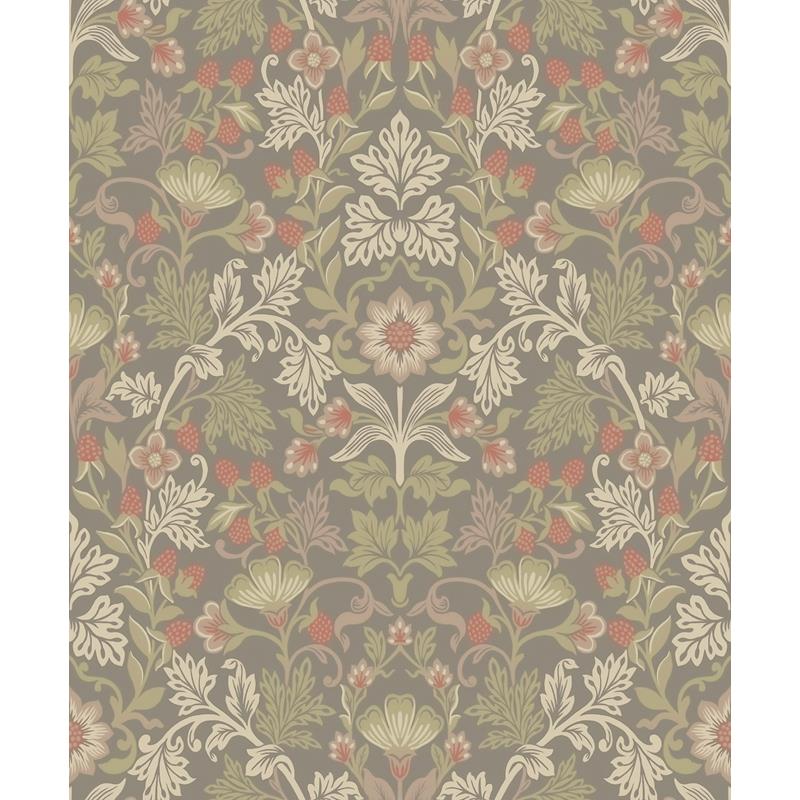 316007 Posy Lila Moss Strawberry Floral Wallpaper by Eijffinger,316007 Posy Lila Moss Strawberry Floral Wallpaper by Eijffinger2