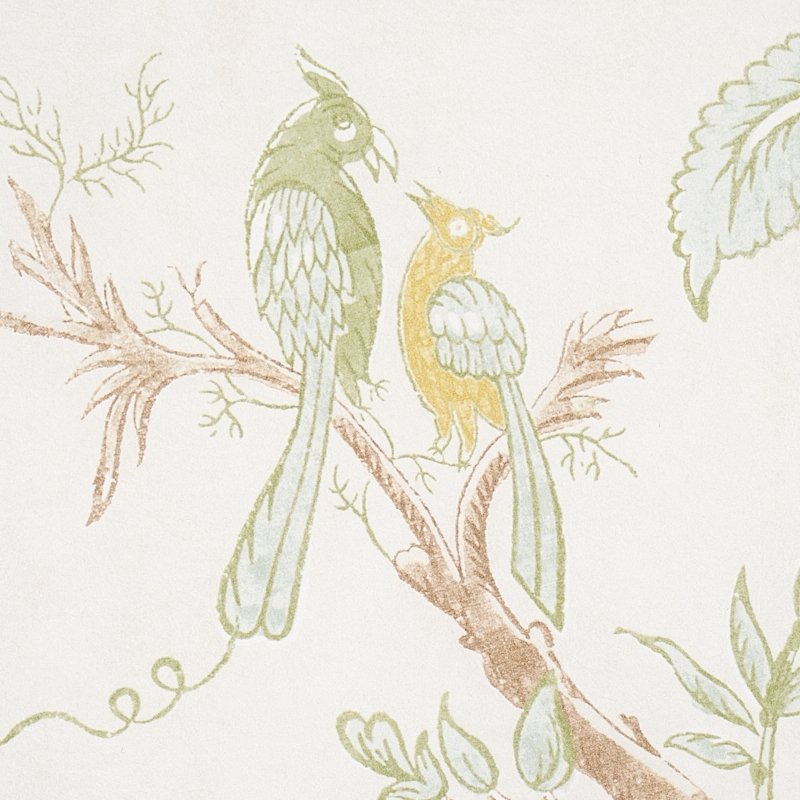 Find 5012332 Amaltas Panel Green and Yellow Schumacher Wallcovering Wallpaper