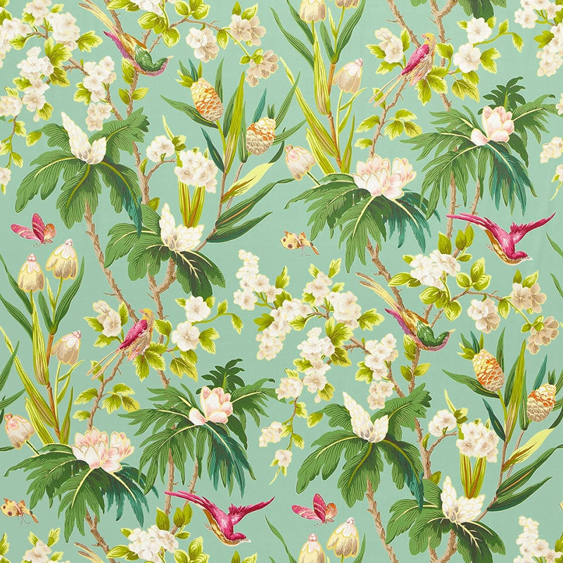 Purchase sample of 175702 Seychelles, Sea by Schumacher Fabric