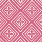 Sample 2490-51WP Fiorentina, Coral on Almost White by Quadrille Wallpaper