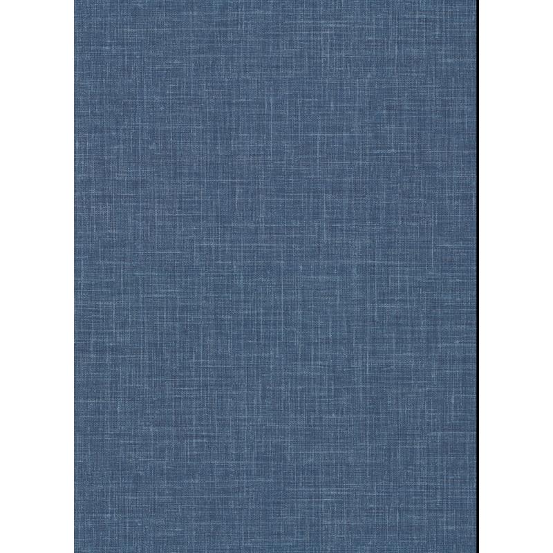 2984-50302 Warner XI Naturals Grasscloths Upton Indigo Faux Linen Wallpaper by Warner