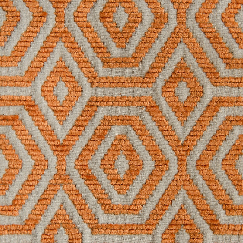 Search A9 0007Geom Geometric Drops Orange Koi by Aldeco Fabric