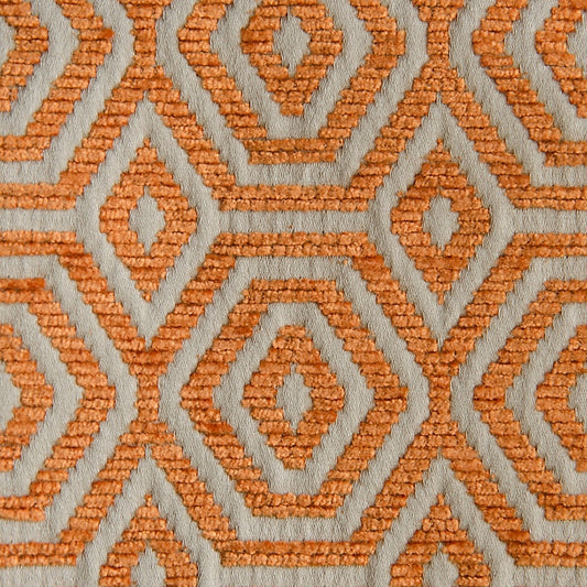 Search A9 0007Geom Geometric Drops Orange Koi by Aldeco Fabric