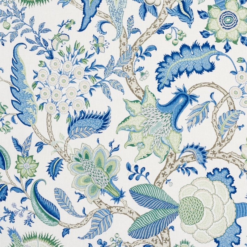 Buy 177372 Arborvitae Viridian Blue by Schumacher Fabric