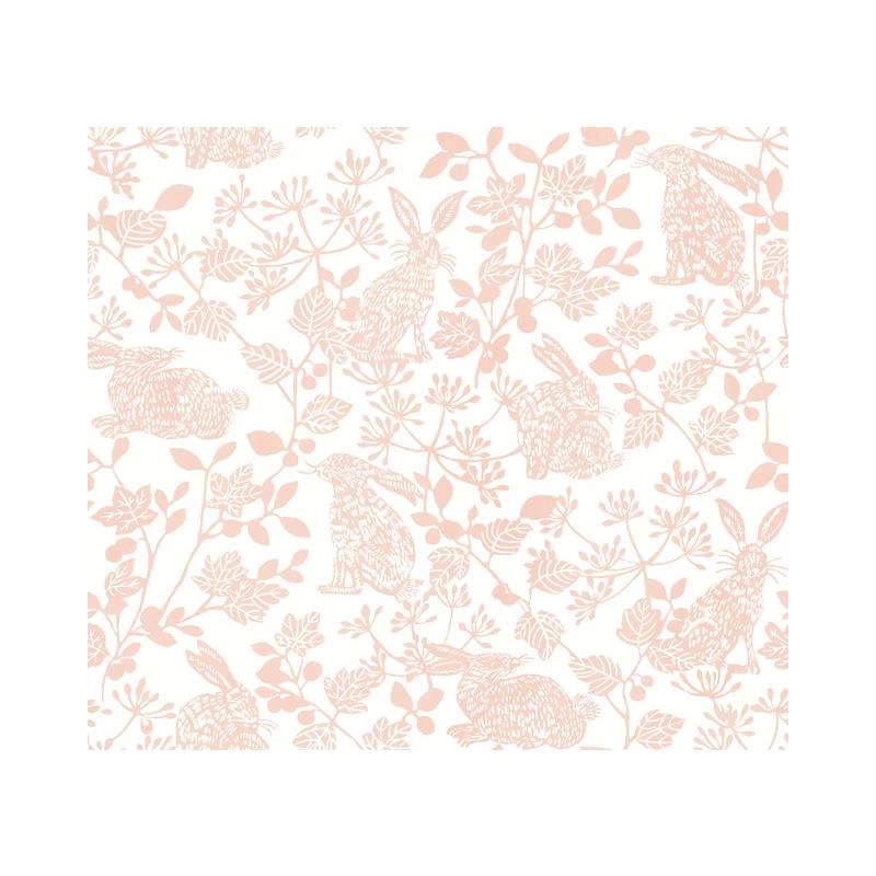 Sample PSW1343RL Botanical Bunnies Peel and Stick, Wildlife by York Wallpaper