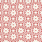 Sample 8150WP-09 Ceylon Batik, Red on Almost White by Quadrille Wallpaper